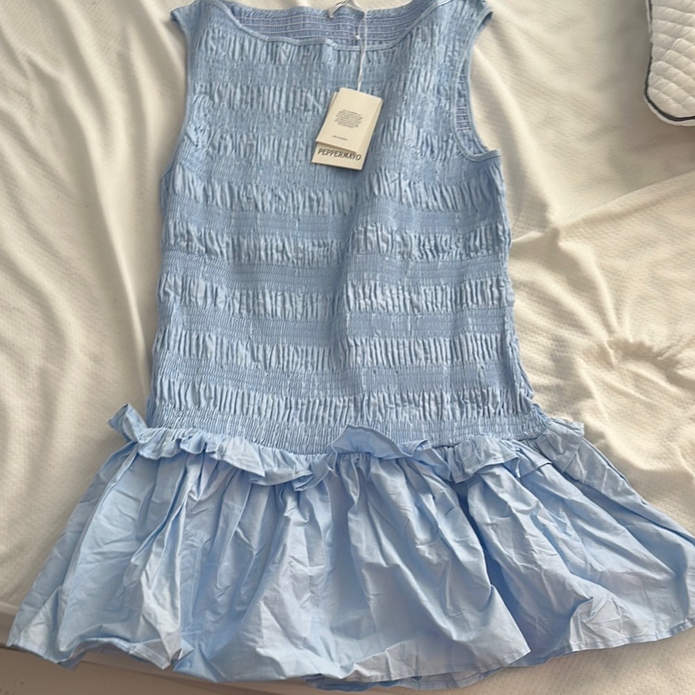 Light Blue PEPPERMAYO Sleeveless Dress BRAND NEW